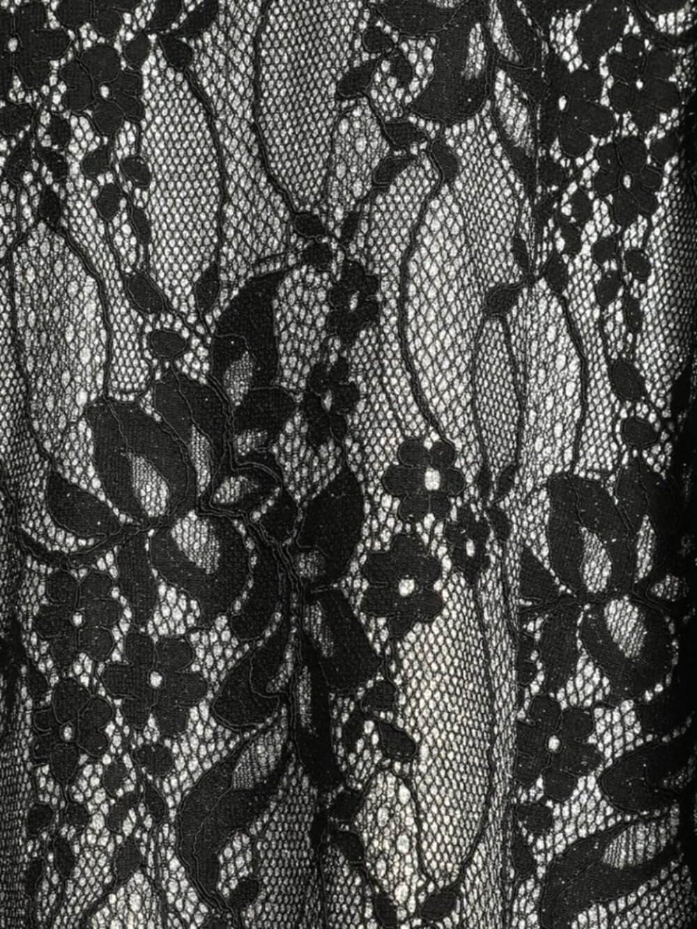 Lulus Sparkle Sensation Silver and Black Lace Skater Mini Dress NWT - Picture 5 of 9